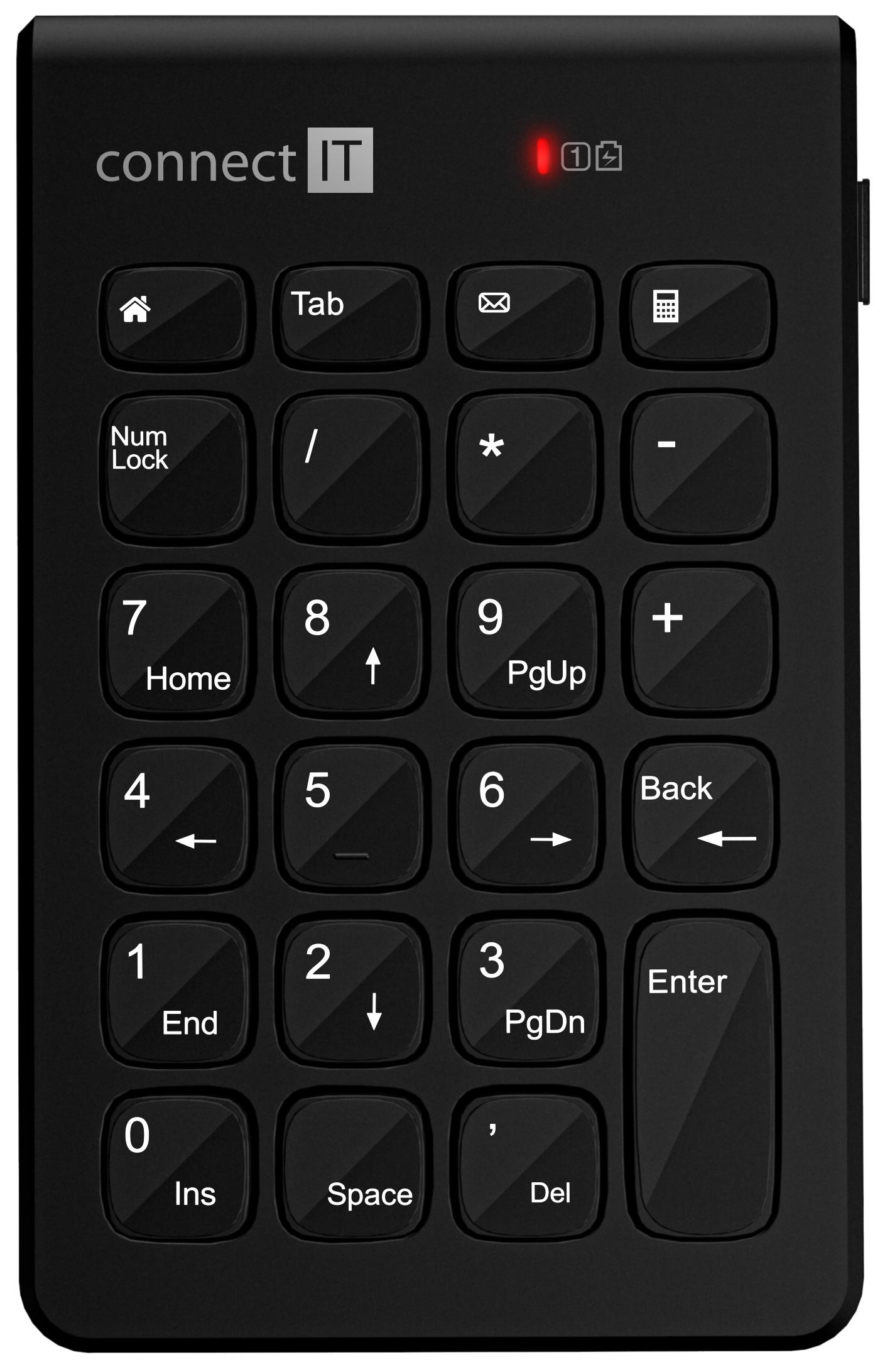 Obrázek CONNECT IT NumCalc bezdrátová numerická klávesnice