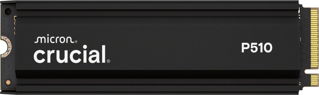 Crucial P510/1TB/SSD/M.2 NVMe/Černá/Heatsink/5R