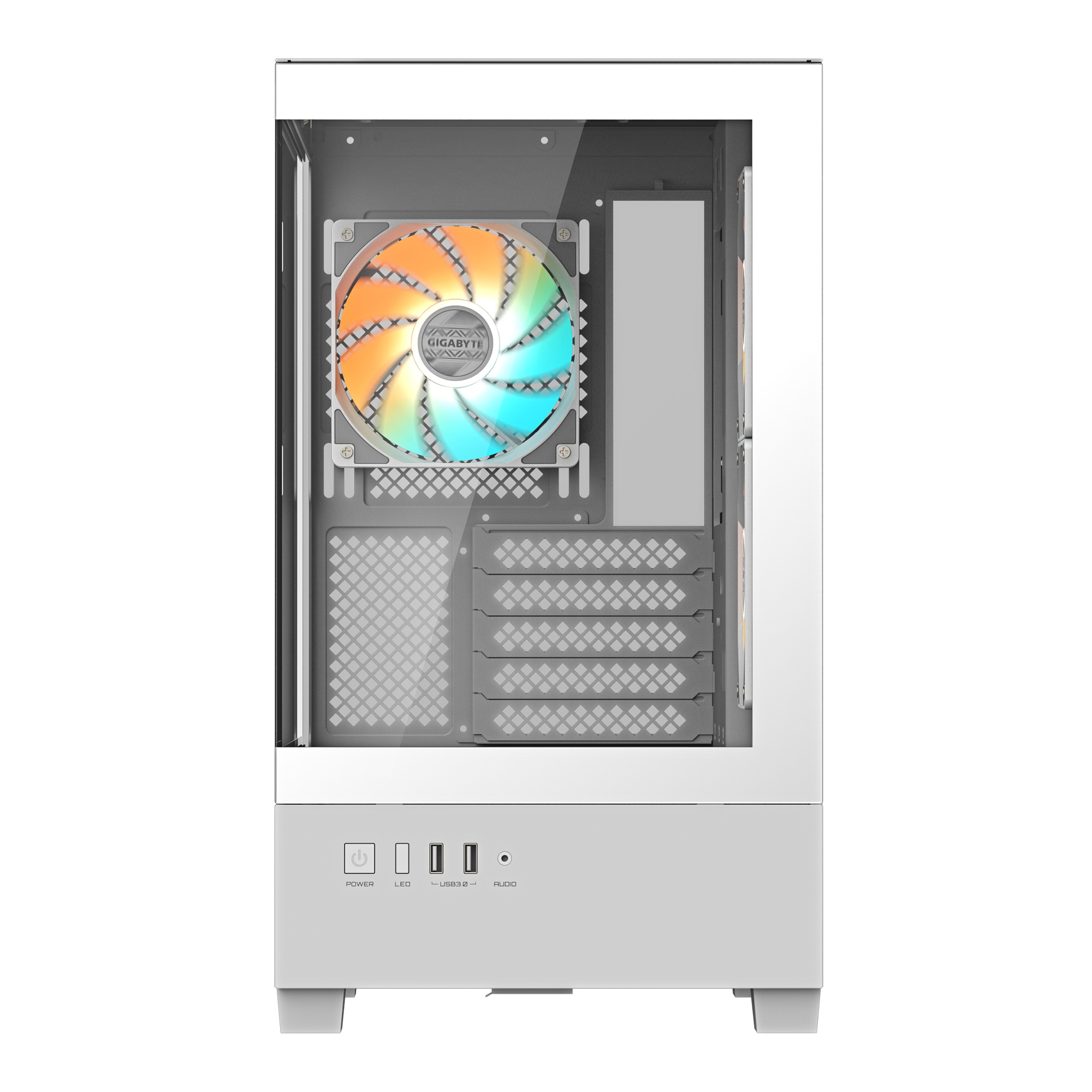 Obrázek GIGABYTE C201 PANORAMIC ICE/Midi Tower/Transpar./Bílá