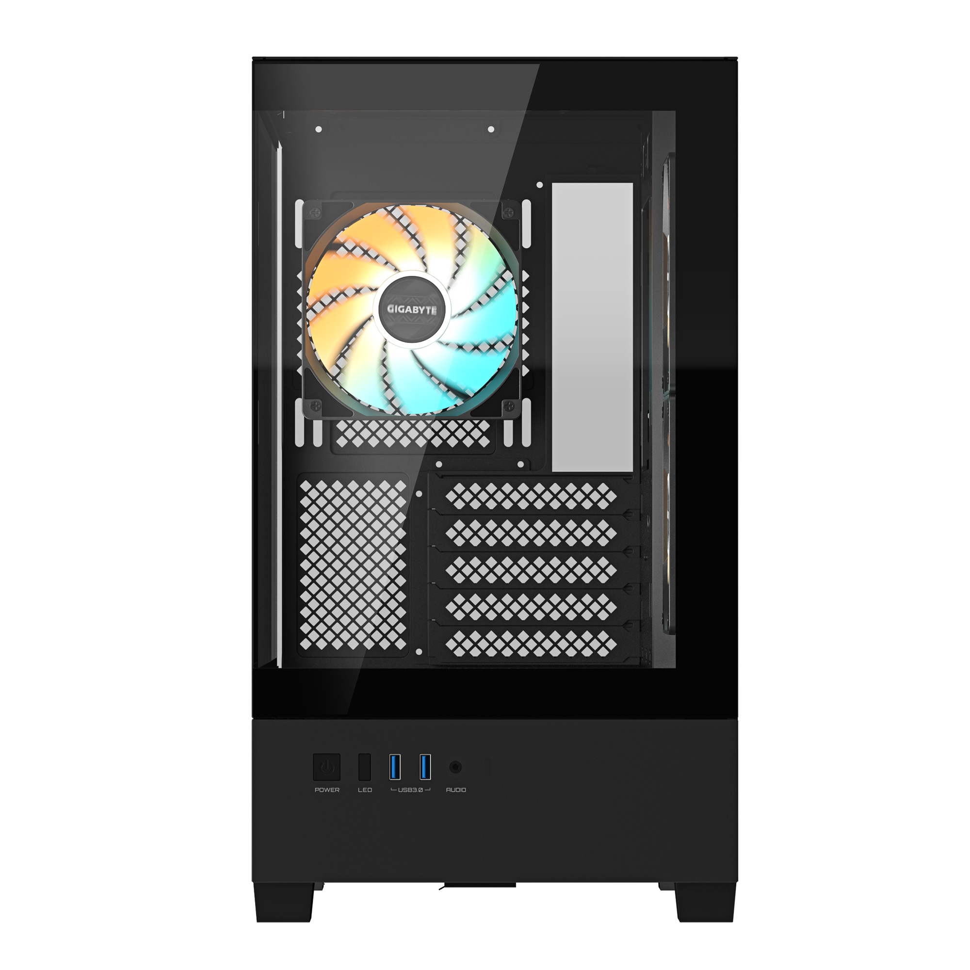 Obrázek GIGABYTE C201 PANORAMIC/Midi Tower/Transpar./Černá