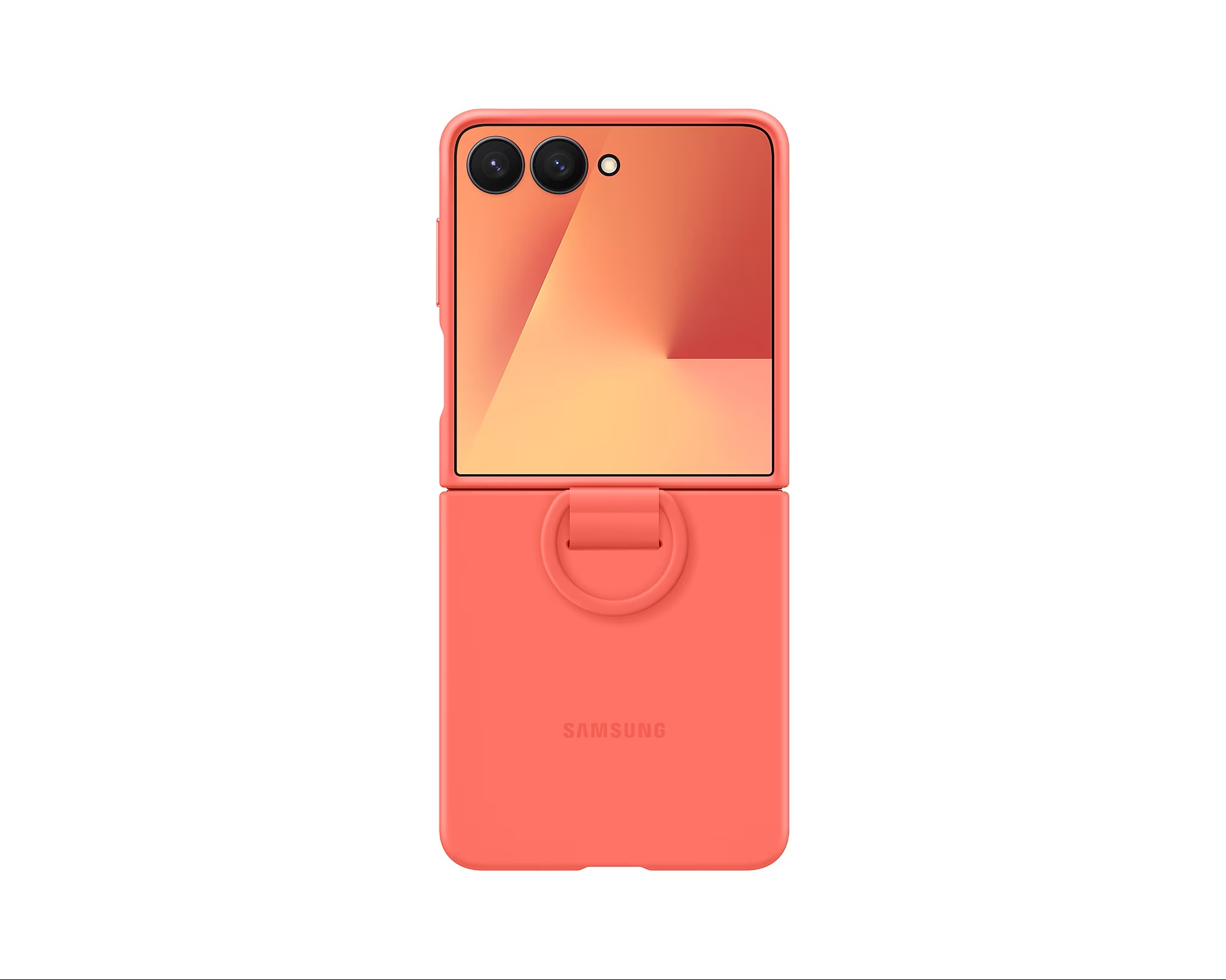Obrázek Samsung Silikonový kryt s držákem na prst Flip7 Red