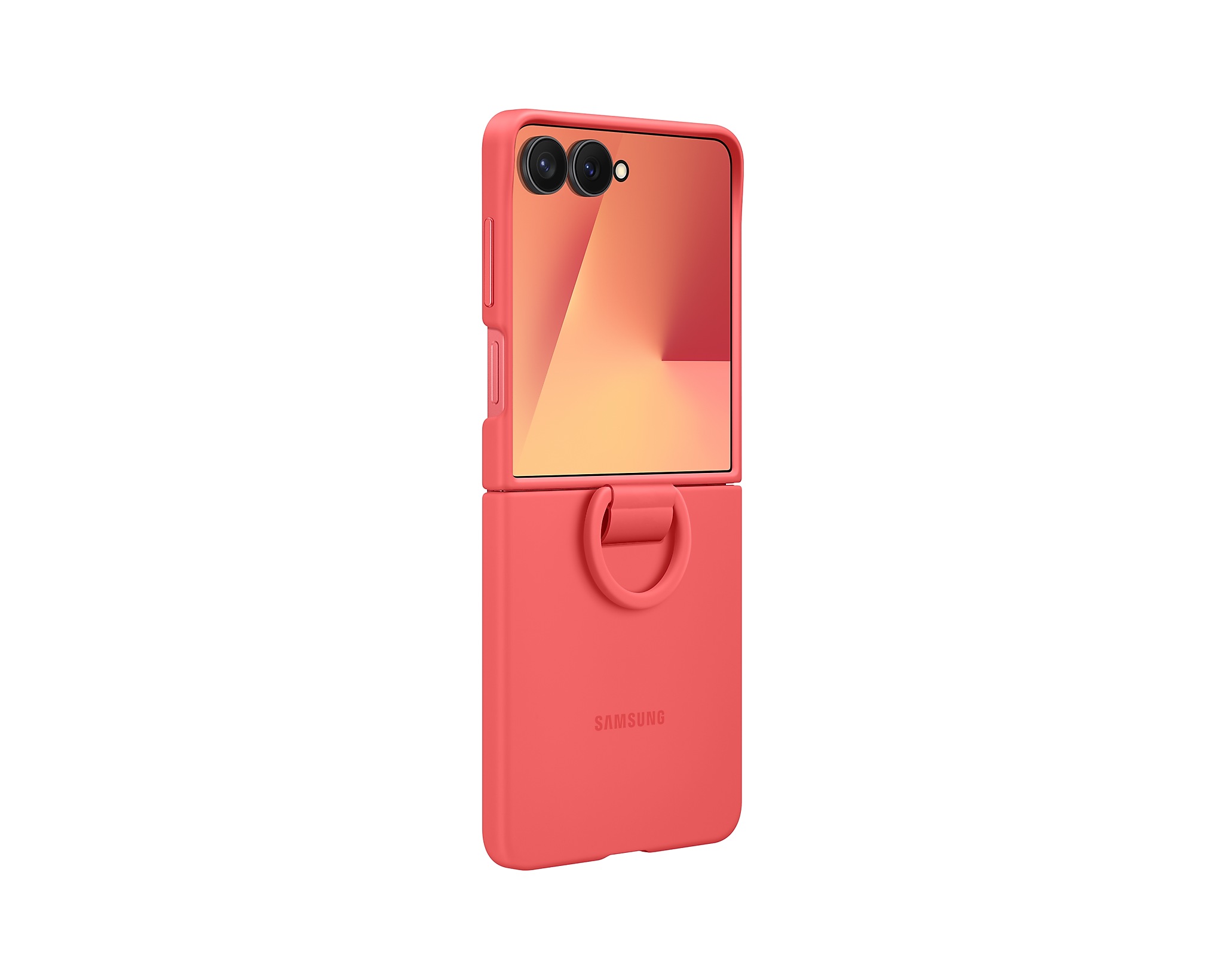 Obrázek Samsung Silikonový kryt s držákem na prst Flip7 Red
