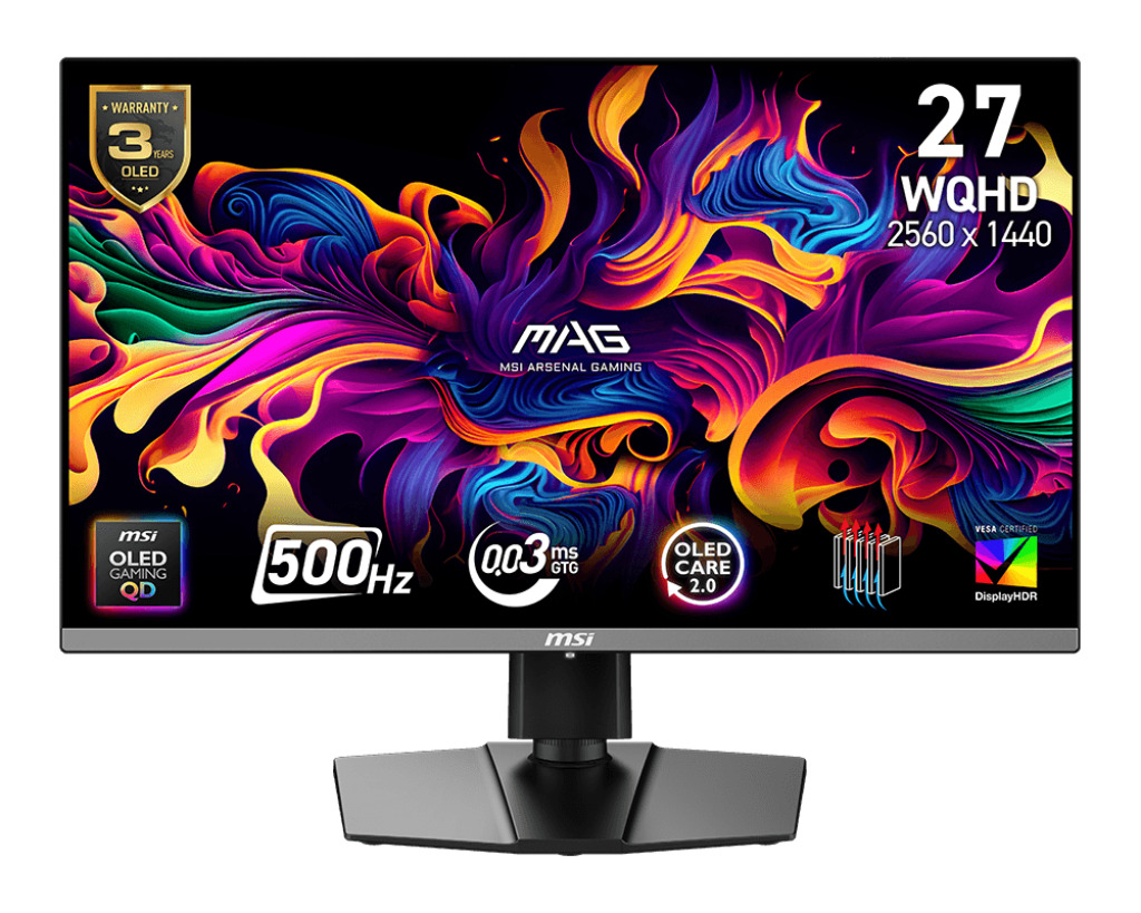 Obrázek MSI MAG/272QP X50/26,5"/QD-OLED/QHD/500Hz/0,03ms/Černá/2R