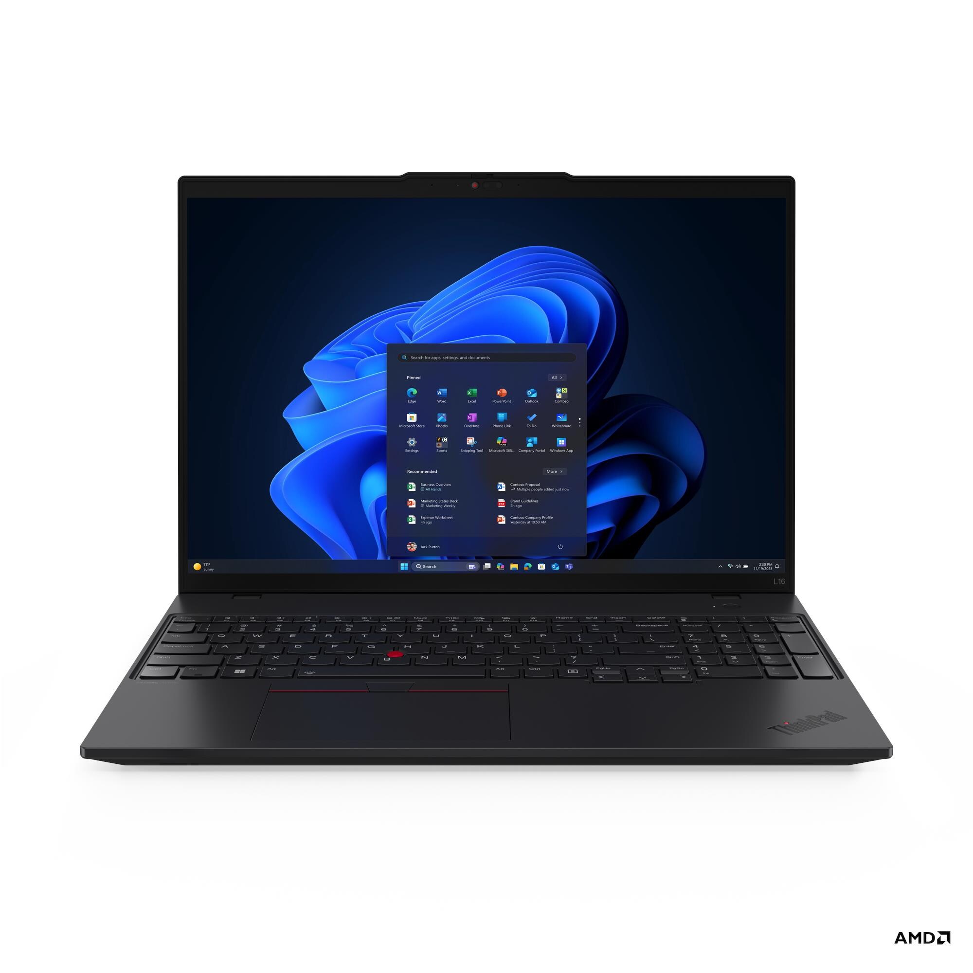 Zobrazit podrobnosti pro Lenovo ThinkPad L/L16 Gen 2 (AMD)/R7PRO-250/16"/WUXGA/32GB/1TB/AMD int/W11P/Black/3R On-Site Lenovo ThinkPad L/L16 Gen 2 (AMD)/R7PRO-250/16