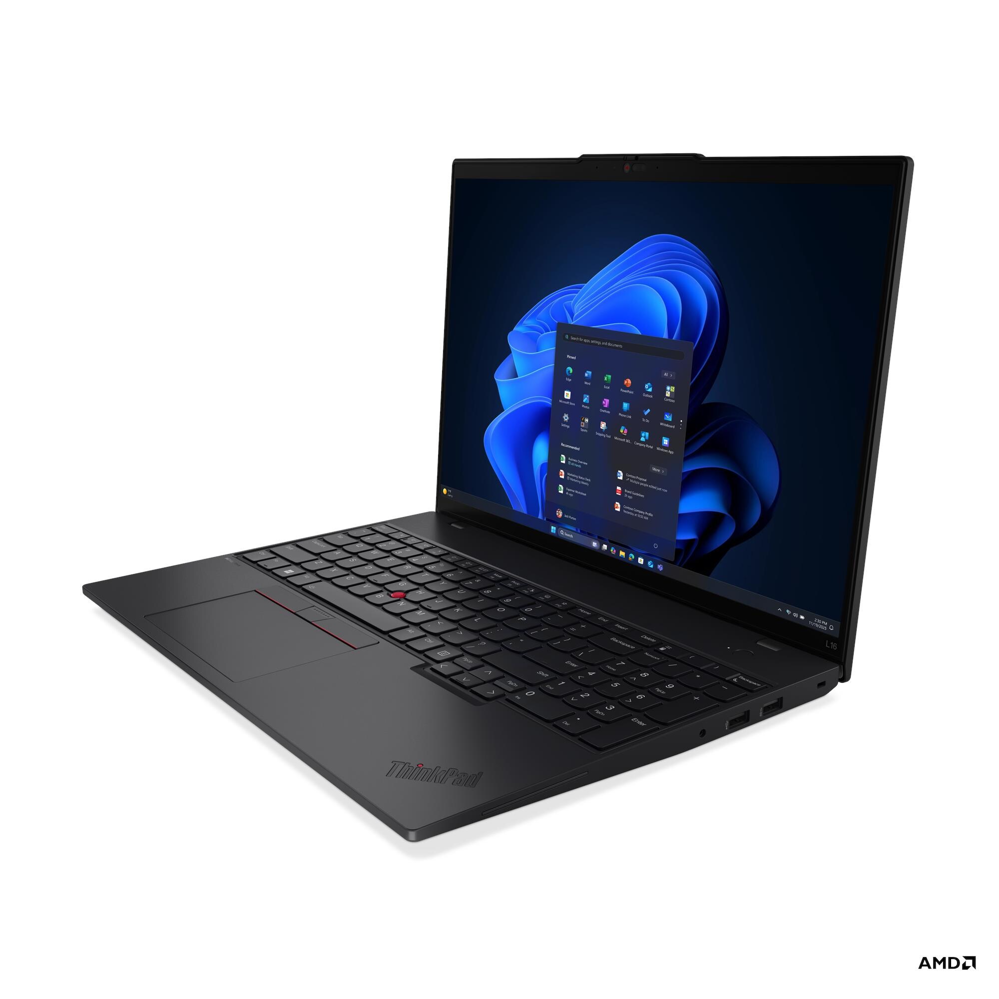 Obrázek Lenovo ThinkPad L/L16 Gen 2 (AMD)/R7PRO-250/14"/WUXGA/32GB/1TB/AMD int/W11P/Black/3R On-Site