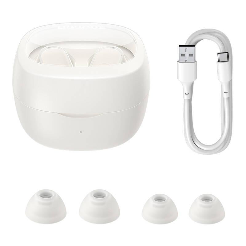 Obrázek Baseus Bluetooth sluchátka Bowie WM02 bílá