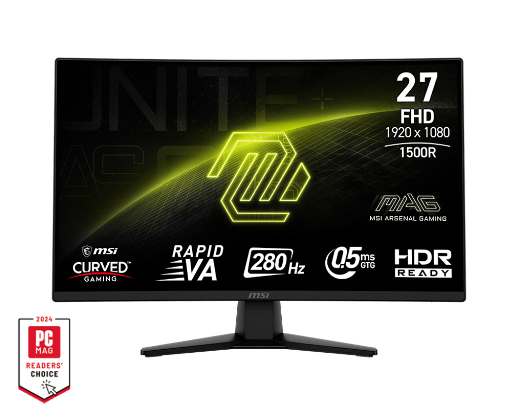 MSI MAG/274CXF/27"/VA/FHD/280Hz/0,5ms/Černá/2R