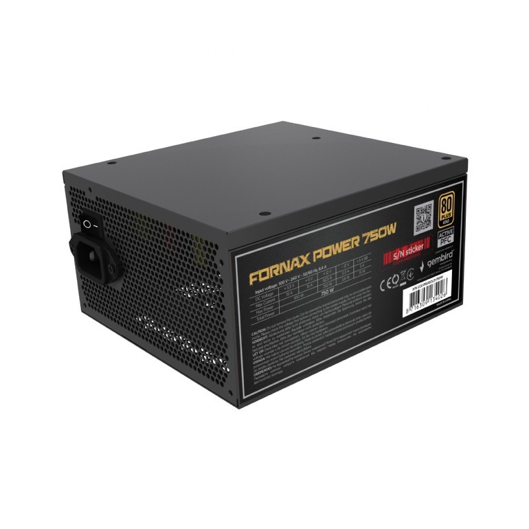 GEMBIRD FX modular 750W 80+ Gold ATX 3.1