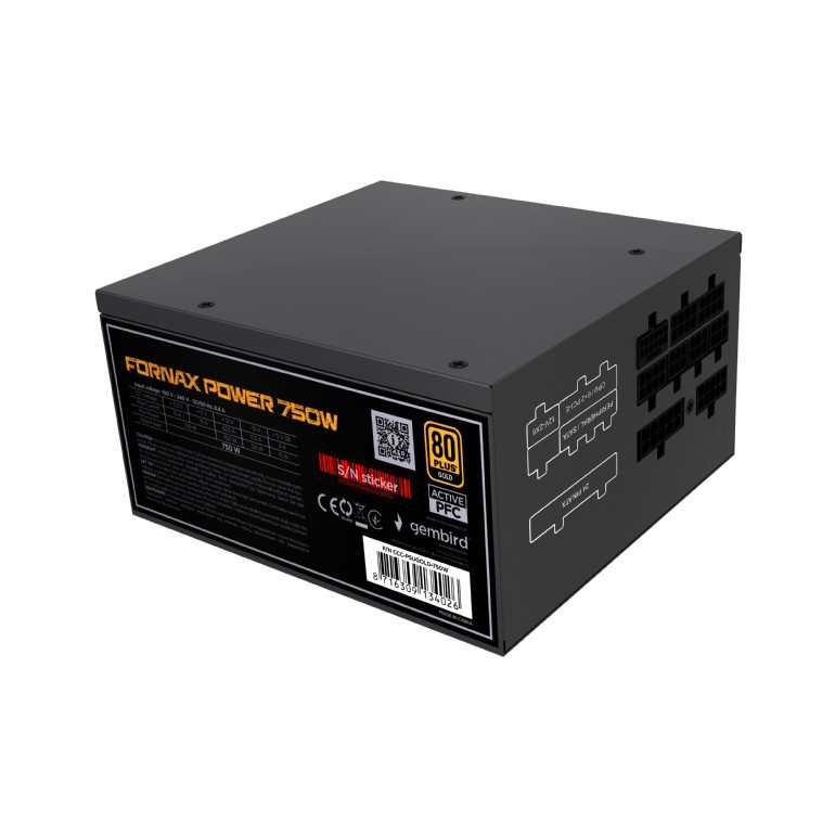 Obrázek GEMBIRD FX modular 750W 80+ Gold ATX 3.1
