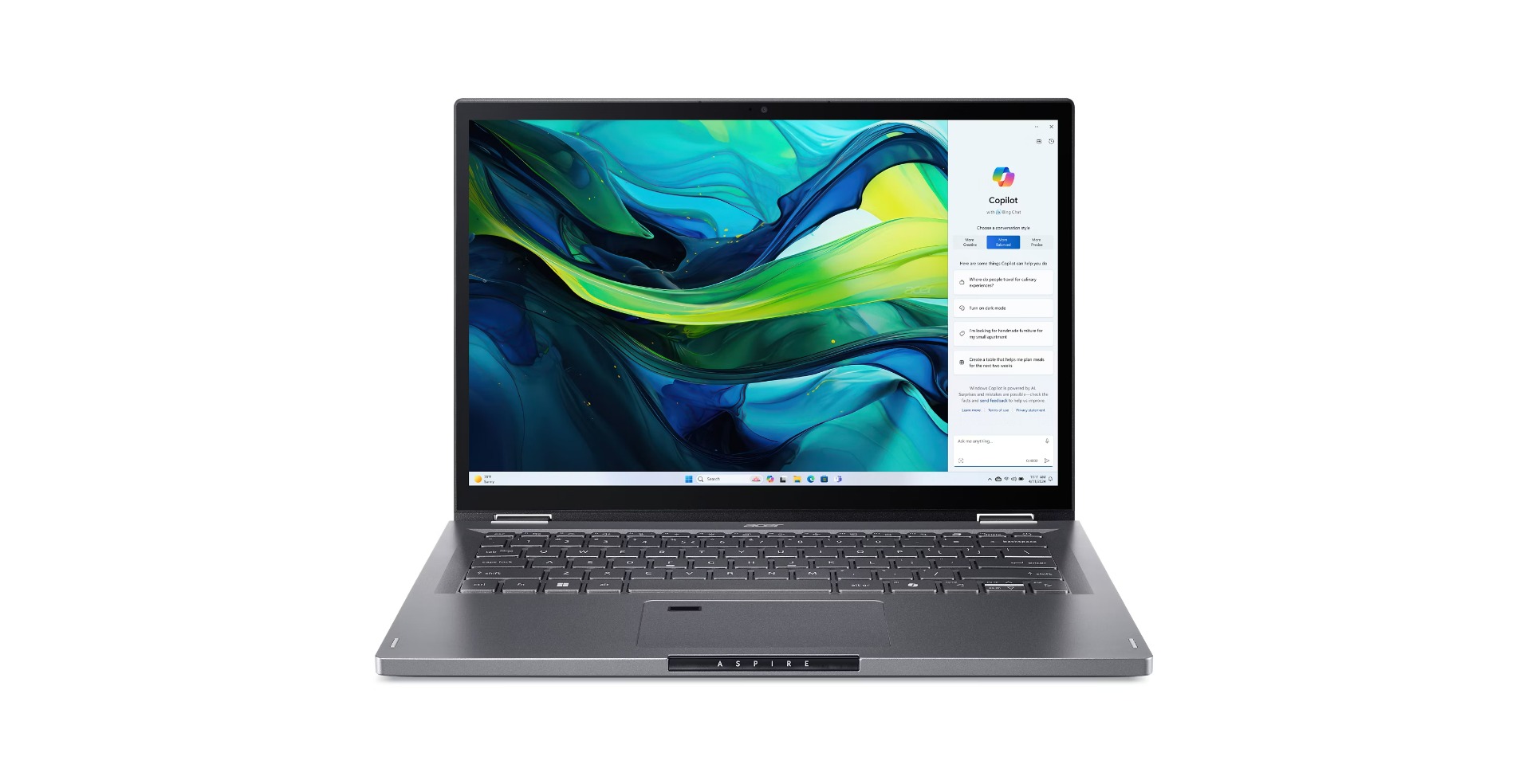 Acer Aspire Spin 14/ASP14-52MTN-541L/U5-115U/14"/WUXGA/T/16GB/512GB/Intel int/W11H/Gray/2R