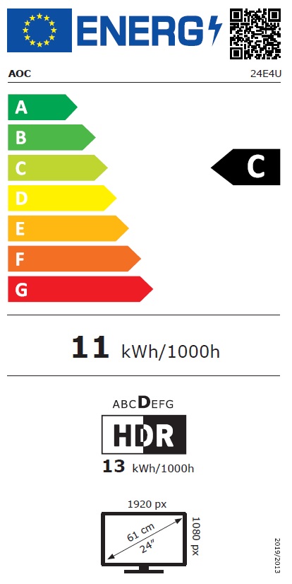 Obrázek 24" LED AOC 24E4U
