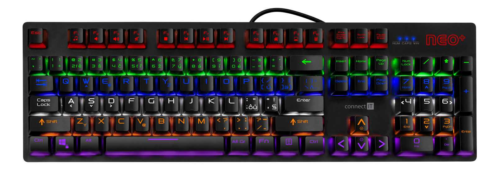Obrázek CONNECT IT NEO+ mechanická herní klávesnice