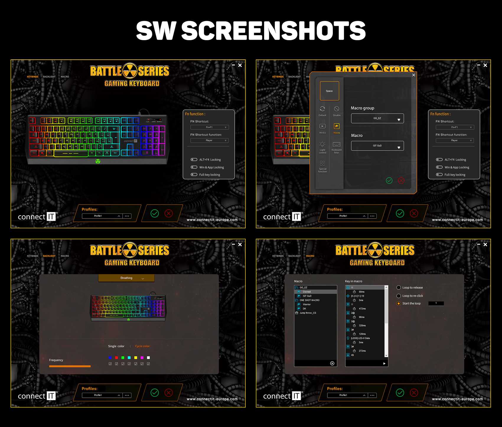 Obrázek CONNECT IT BATTLE RGB herní klávesnice
