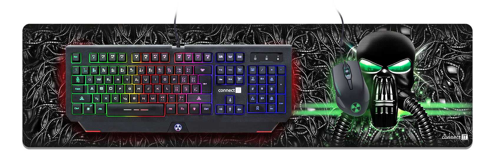 Obrázek CONNECT IT BATTLE RNBW, vel. L (886 × 245 mm)