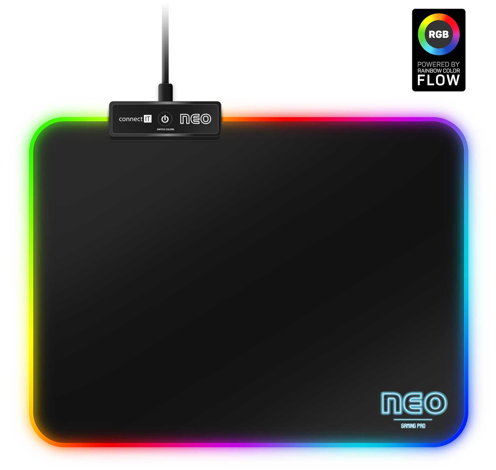 CONNECT IT NEO RGB podsvícená podložka, vel. S