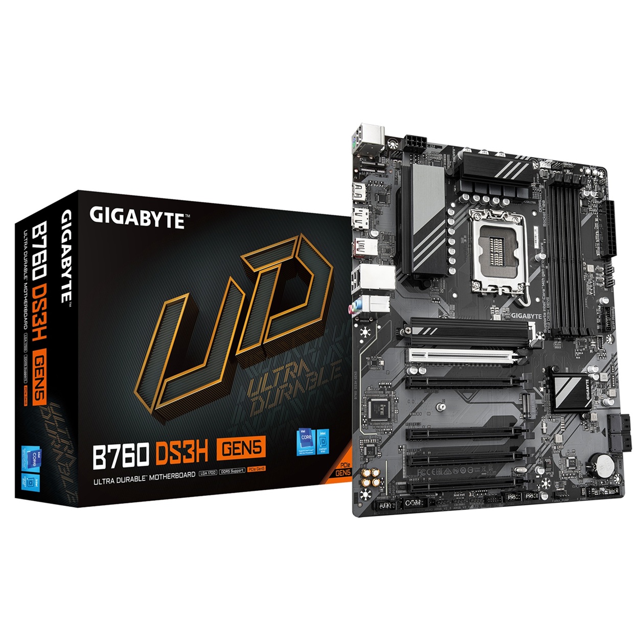 Zobrazit podrobnosti pro GIGABYTE B760 DS3H GEN5/LGA 1700/ATX GIGABYTE B760 DS3H GEN5/LGA 1700/ATX