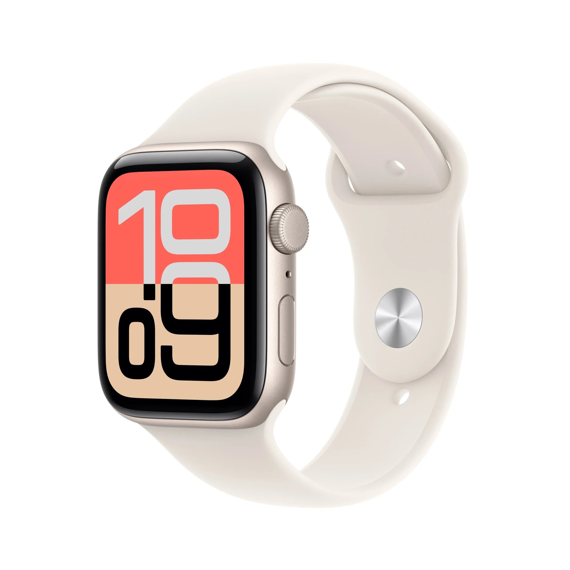 Apple Watch SE 3 GPS + Cellular 44mm Hvězdně bílý hliník s hvězdně bílým sportovním řemínkem - M/L