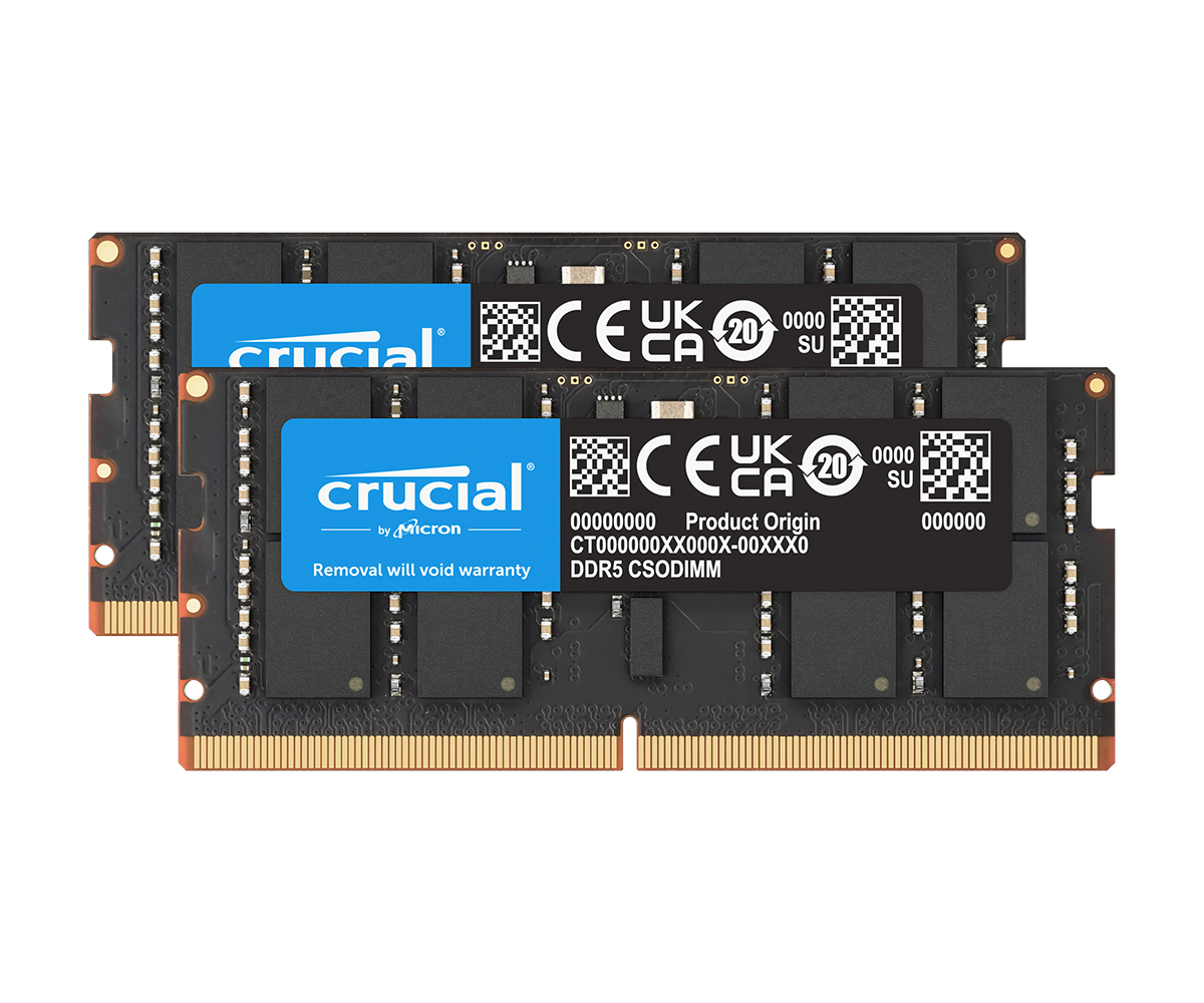 Crucial/CSODIMM DDR5/64/6400MHz/CL52/2x32GB