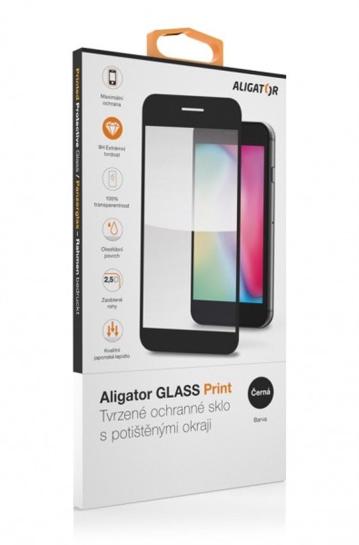 Aligator ochranné sklo PRINT Samsung Galaxy S25 FE černá